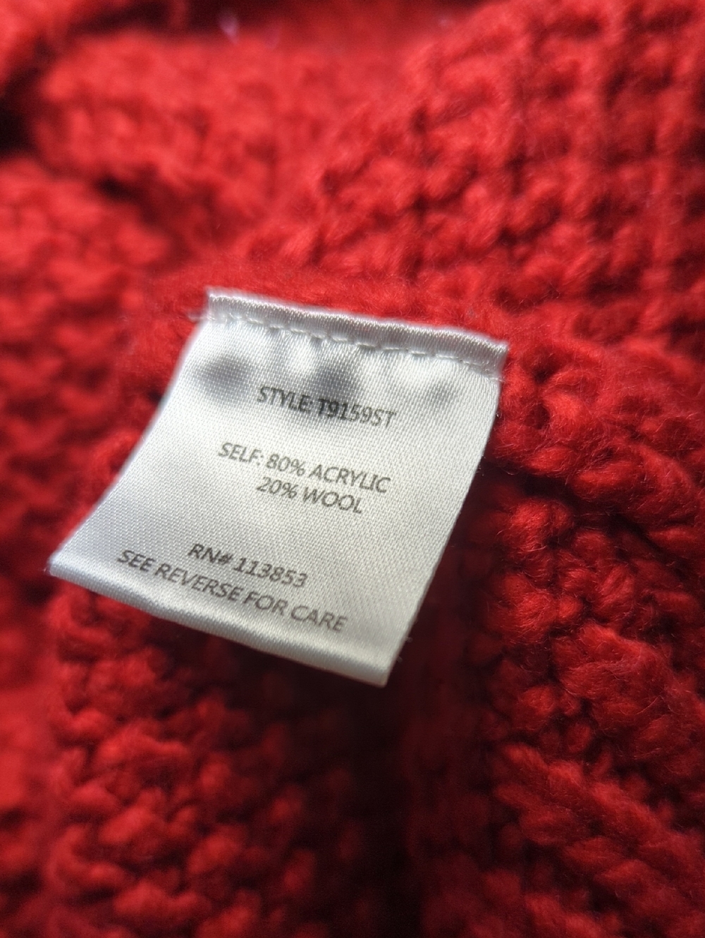 Sugarlips Red Polka Dot Knit Sweater - Picture 7 of 8